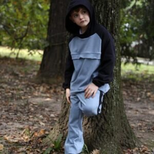 Pantalon Celeste/Negro
